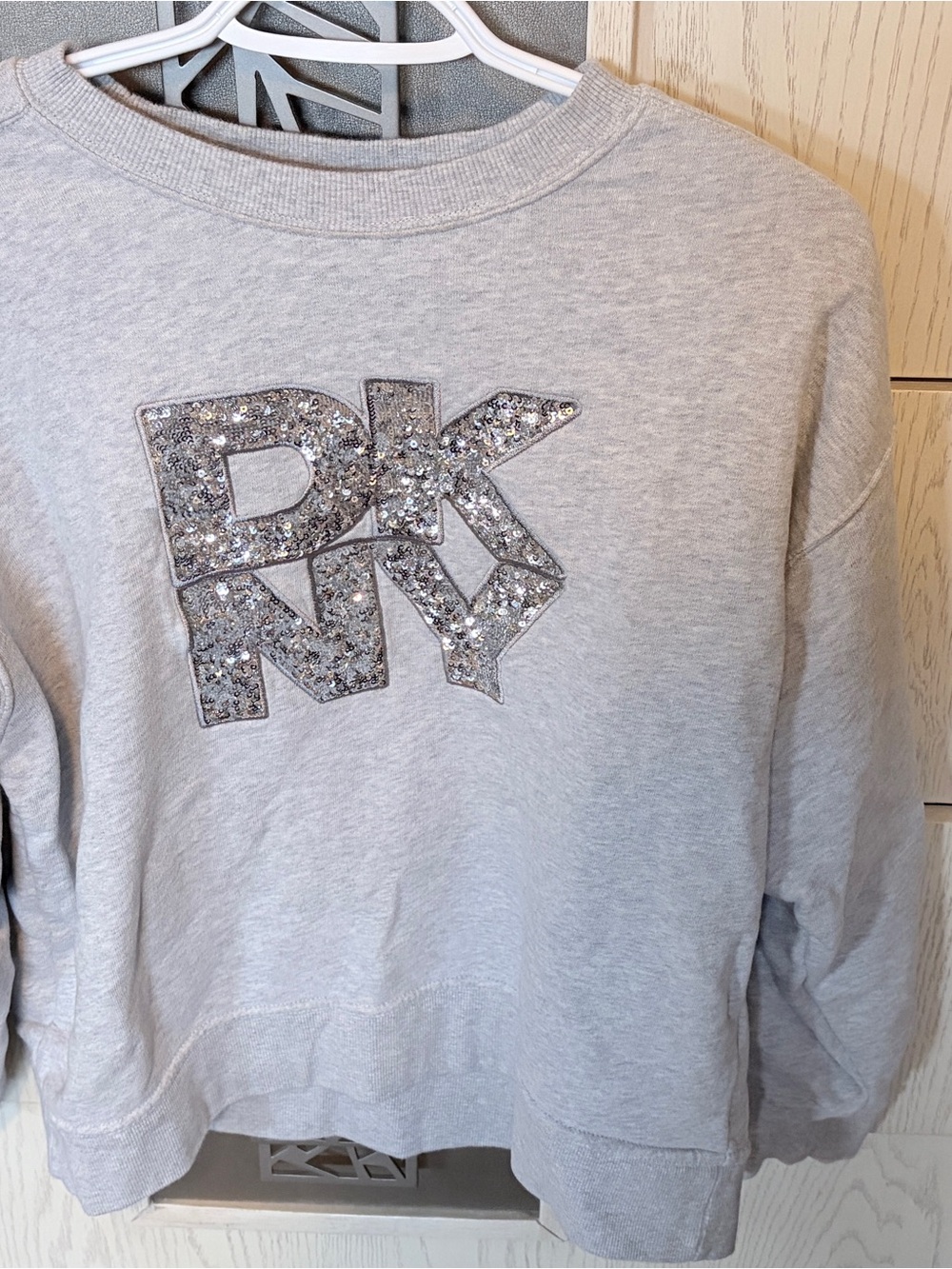 DKNY Sequin Sweatshirt - Gray